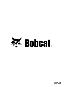 Bobcat Concrete Mixer manual