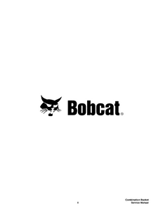 Bobcat 90 Combination Bucket  Versahandler Attachment manual