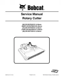 Bobcat Rotary Cutter (66   66HF   72   72HF   80) Service Repair Manual (Part No. 6990870enUS (12-2016) - F preview