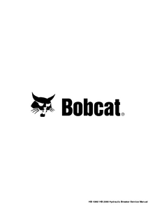 Bobcat HB2380 Hydraulic Breaker manual pdf