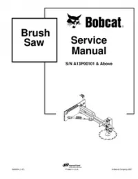 Bobcat Brush Saw Service Repair Manual preview