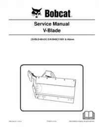 Bobcat SVBLD-60-UV V-Blade Service Repair Manual (S/N B48C11001 & - Above preview