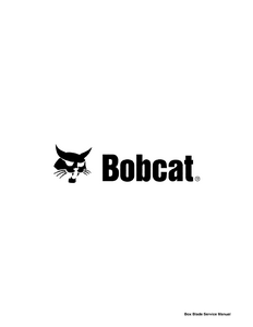 Bobcat Box Blade Box Blade Laser service manual