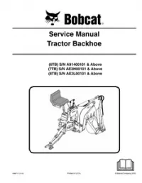 Bobcat 6TB  7TB & 8TB Tractor Backhoe Service Repair Manual preview