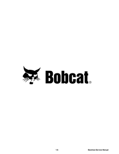 Bobcat 9BH Backhoe manual