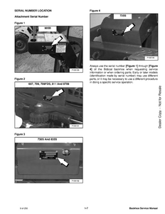 Bobcat 8709 Backhoe manual
