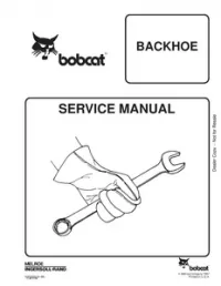 Bobcat Backhoe Service Repair Manual #2 preview