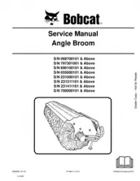 Bobcat Angle Broom Service Repair Manual #1 preview