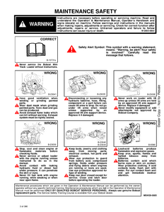 Bobcat MT52 Mini Track Loader service manual