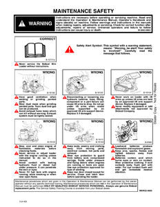 Bobcat MT50 Mini Track Loader service manual
