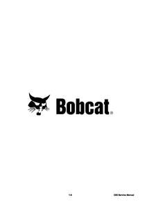 Bobcat E85 Compact Excavator manual