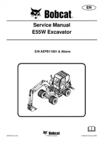 Bobcat E55W Excavator Service Repair Manual preview