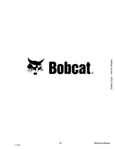 Bobcat E55 Compact Excavator manual