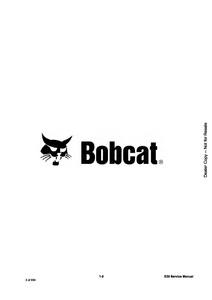 Bobcat E35 Compact Excavator manual pdf