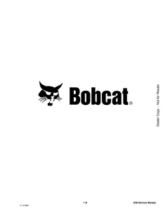 Bobcat E35 Compact Excavator manual