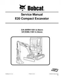 Bobcat E20 Compact Excavator Service Repair Manual preview