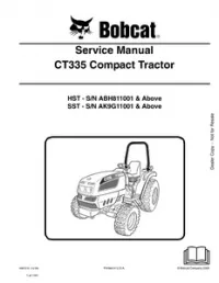 Bobcat CT335 Compact Tractor Service Manual preview