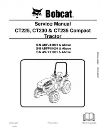 Bobcat CT225  CT230  CT235 Compact Tractor Service Repair Manual preview