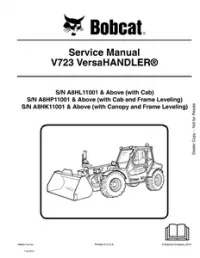 Bobcat V723 VersaHandler Service Repair Manual (S/N A8HL11001 & Above   A8HP11001 & Above  A8HK11001 & - Above preview