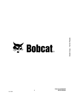 Bobcat V723 VersaHandler manual