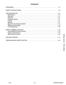 Bobcat V518 VersaHandler manual pdf