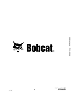 Bobcat V417 VersaHandler manual