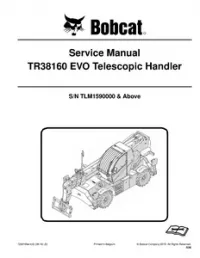 Bobcat TR38160 EVO Telescopic Handler Service Repair Manual [Publication No. 7266169enUS - 08-2016E] preview