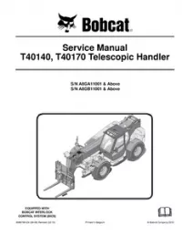 Bobcat T40140  T40170 Telescopic Handler Service Repair Manual (S/N A8GA11001 & Above   A8GB11001 & - Above preview