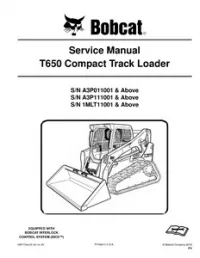 Bobcat T650 Compact Track Loader Service Repair Manual (S/N A3P011001 & Above  A3P111001 & Above  1MLT11001 & - Above preview
