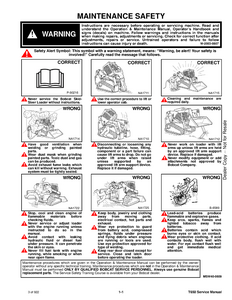Bobcat T650 Compact Track Loader service manual