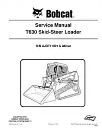 Bobcat T630 Compact Track Loader Service Repair Manual (S/N AJDT11001 & - Above preview