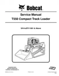 Bobcat T550 Compact Track Loader Service Repair Manual (S/N AJZV11001 & - Above preview