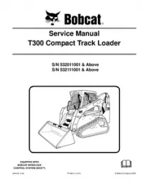 Bobcat T300 Compact Track Loader Service Repair Manual (S/N 532011001 & Above  532111001 & - Above preview