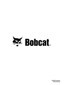 Bobcat 322 Series Excavator service manual