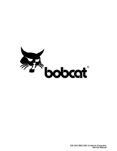 Bobcat X220 Hydraulic Excavator manual