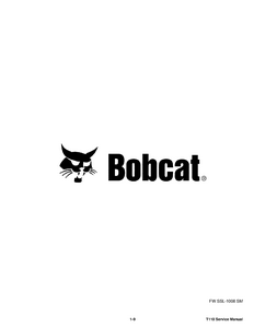 Bobcat T110 Compact Track Loader manual