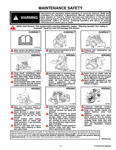 Bobcat T110 Compact Track Loader service manual