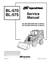 Bobcat BL-570   BL-575 Backhoe Loader Service Repair Manual (BL-570 S/N 570611001 & Above & BL-575 S/N 572011001 & - Above preview