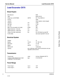 Bobcat ZX125 Excavator service manual