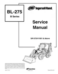 Bobcat BL-275 B Series Backhoe Loader Service Repair Manual (BL275  S/N 572411001 & - Above preview