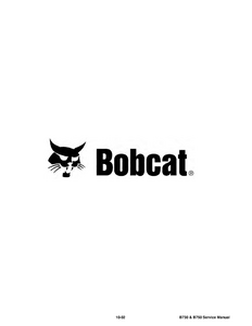 Bobcat B750 Backhoe Loader manual