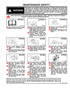Bobcat B100 Backhoe Loader service manual