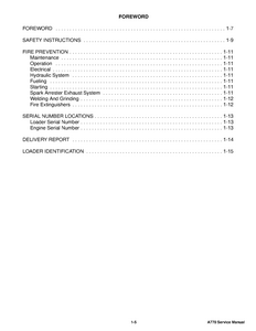 Bobcat A770 Skid-Steer Loader manual pdf