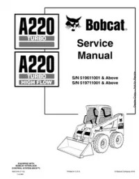 Bobcat A220 Turbo  A220 Turbo High Flow Skid Steer Loader Service Repair Manual preview