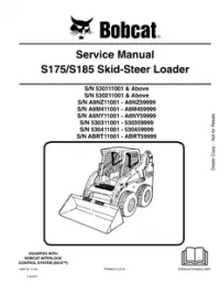 Bobcat S175  S185 Skid  Steer Loader Service Repair Manual #2 preview