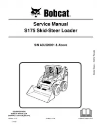 Bobcat S175 Skid Steer Loader Service Repair Manual (S/N A3L520001 & - Above preview