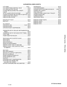 Bobcat S175 Skid Steer Loader service manual