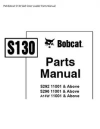 PM-Bobcat S130 Skid Steer Loader Parts Manual preview