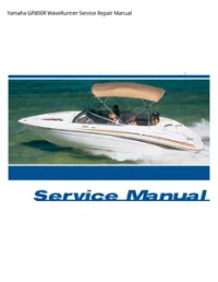 Yamaha GP800R WaveRunner Service Repair Manual preview