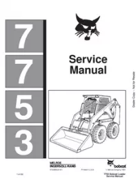 Bobcat 7753 Loader Service Repair Manual preview